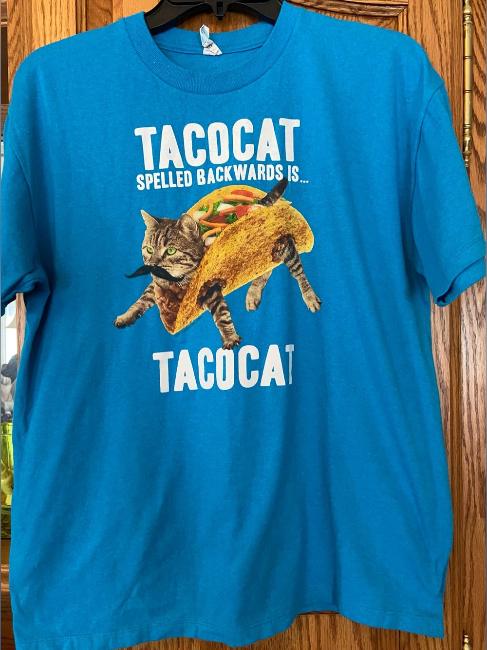 Pacifica Bright Blue Tacocat Graphic Tee